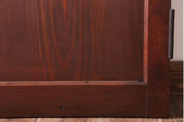 アンティーク　古い木製の折れ戸(折りたたみドア・フォールディングドア)(1)