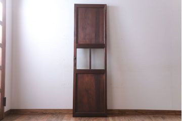 アンティーク　古い木製の折れ戸(折りたたみドア・フォールディングドア)(1)