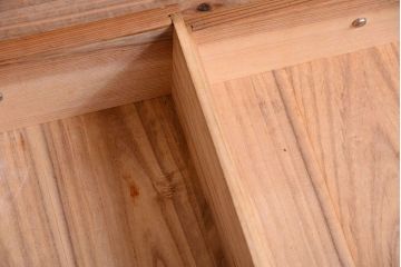 レトロ家具　昭和レトロ　古い木製のシンプルな飾り棚(茶棚)