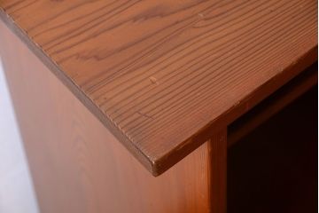 レトロ家具　昭和レトロ　古い木製のシンプルな飾り棚(茶棚)