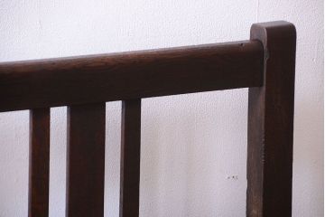 アンティーク家具　大正ロマン　シンプルなアンティークの特大ベンチ