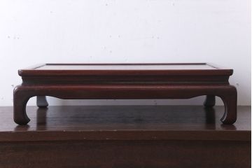 アンティーク雑貨　古民具・骨董　唐木材!古い紫檀材のアンティーク花台(ディスプレイ台)