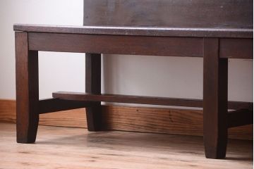 【K様ご成約済み】昭和レトロ　シンプルなアンティークのベンチ(1)