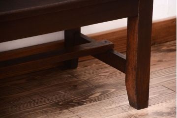 【K様ご成約済み】昭和レトロ　シンプルなアンティークのベンチ(1)
