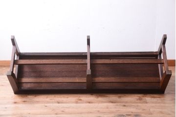 【K様ご成約済み】昭和レトロ　シンプルなアンティークのベンチ(1)