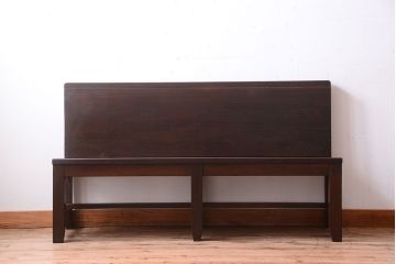 レトロ家具　昭和レトロ　シンプルなアンティークのベンチ(2)