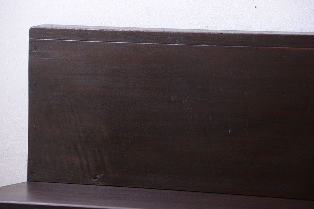 レトロ家具　昭和レトロ　シンプルなアンティークのベンチ(2)