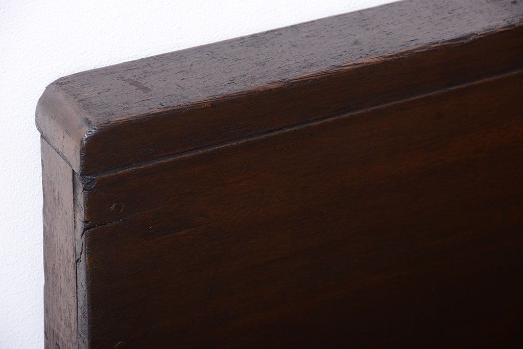 レトロ家具　昭和レトロ　シンプルなアンティークのベンチ(2)