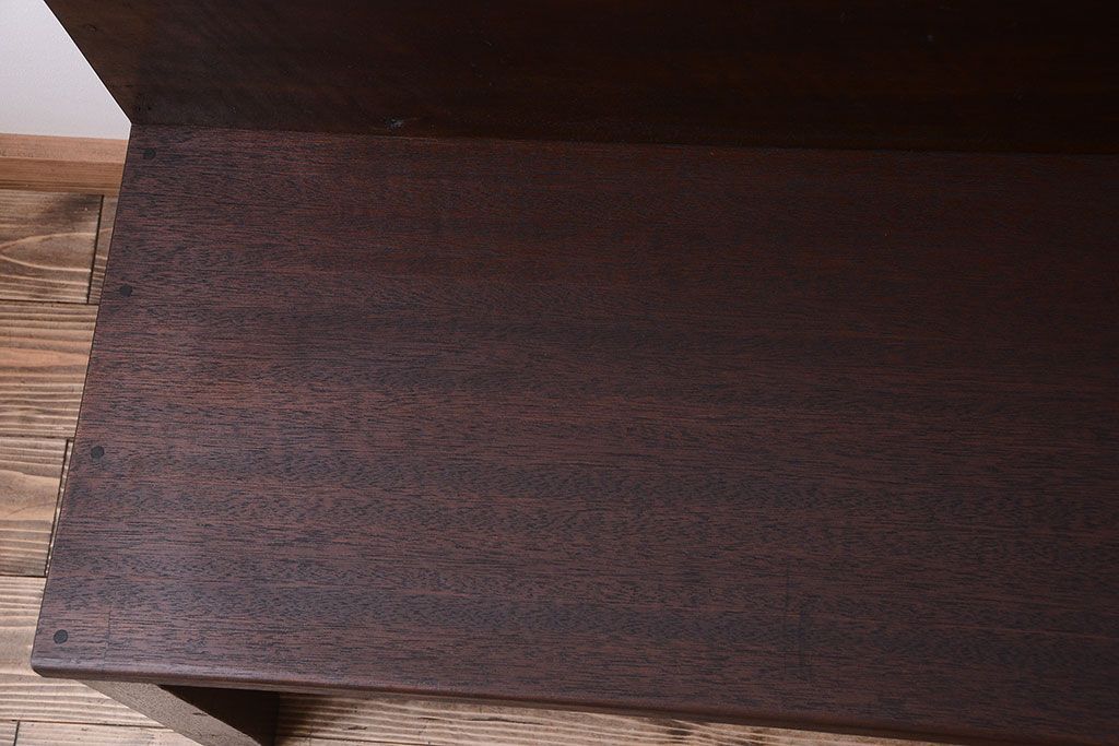 レトロ家具　昭和レトロ　シンプルなアンティークのベンチ(2)