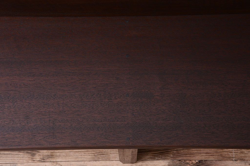 レトロ家具　昭和レトロ　シンプルなアンティークのベンチ(2)