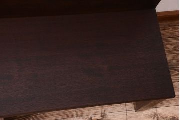 レトロ家具　昭和レトロ　シンプルなアンティークのベンチ(2)