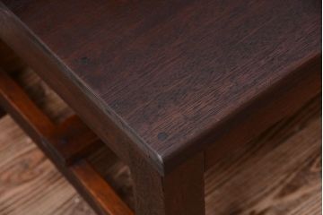 レトロ家具　昭和レトロ　シンプルなアンティークのベンチ(2)