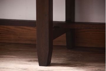 レトロ家具　昭和レトロ　シンプルなアンティークのベンチ(2)