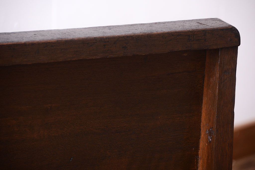 レトロ家具　昭和レトロ　シンプルなアンティークのベンチ(2)