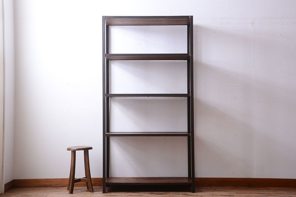 ラフジュ工房オリジナル　シンプルなアイアンラック(1)