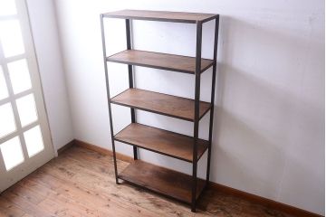 ラフジュ工房オリジナル　シンプルなアイアンラック(1)