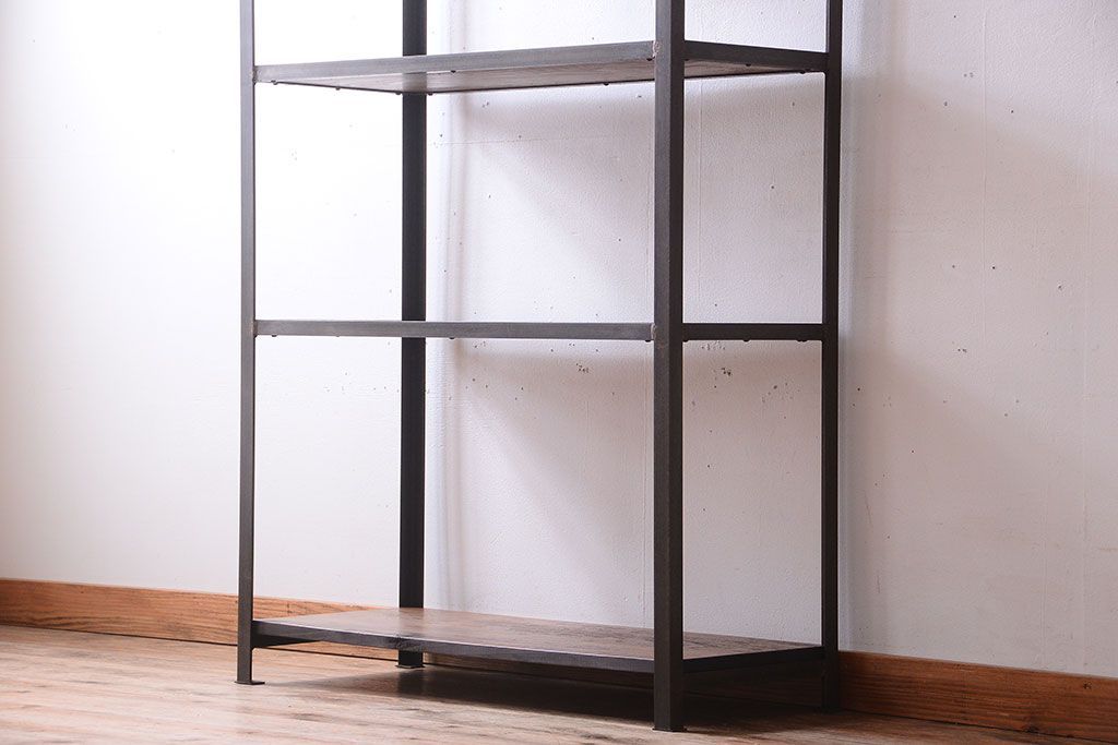 ラフジュ工房オリジナル　シンプルなアイアンラック(1)