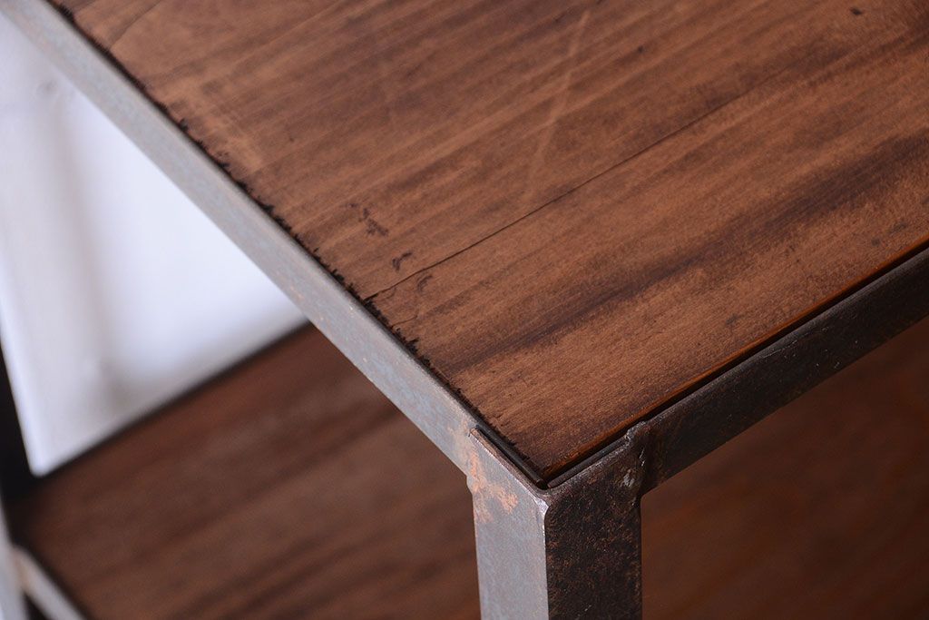 ラフジュ工房オリジナル　シンプルなアイアンラック(1)