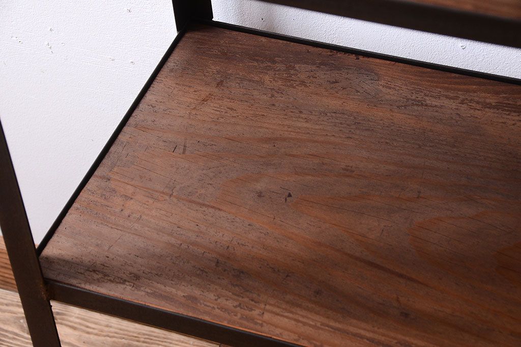 ラフジュ工房オリジナル　シンプルなアイアンラック(1)