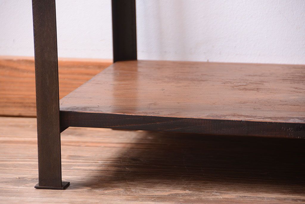 ラフジュ工房オリジナル　シンプルなアイアンラック(1)