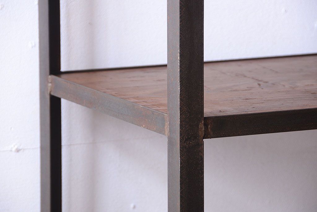 ラフジュ工房オリジナル　シンプルなアイアンラック(1)