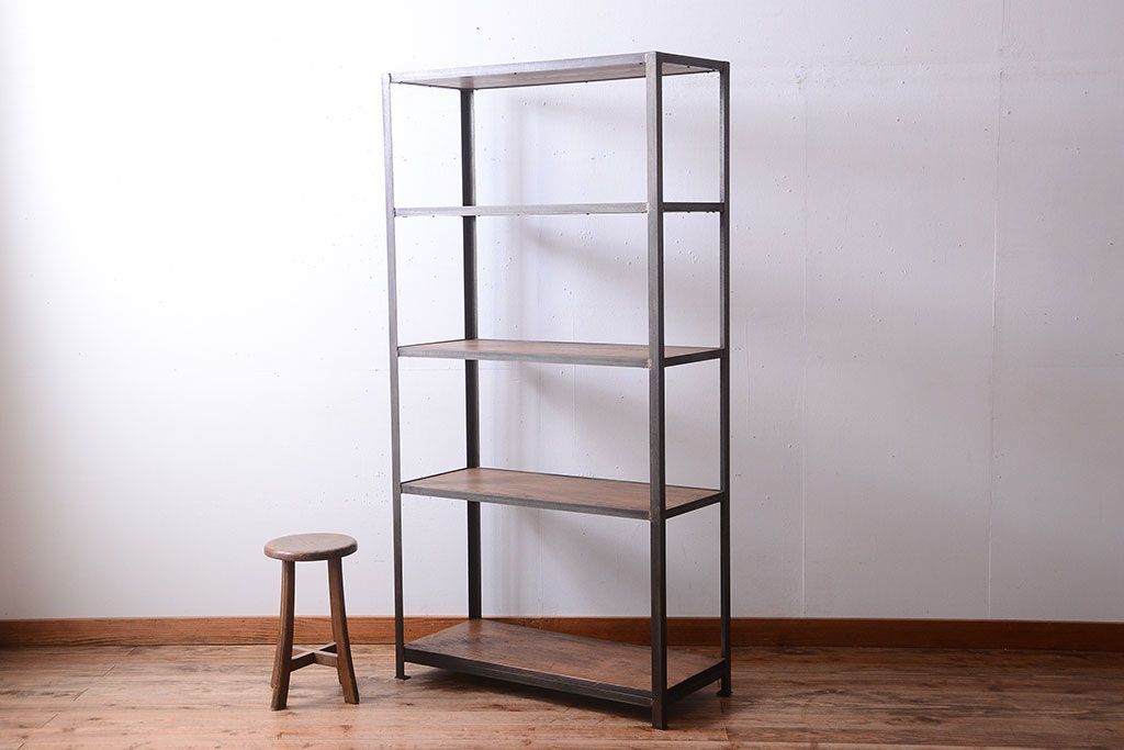 ラフジュ工房オリジナル　シンプルなアイアンラック(1)