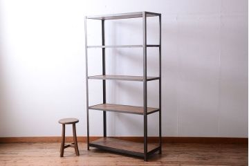 ラフジュ工房オリジナル　シンプルなアイアンラック(1)