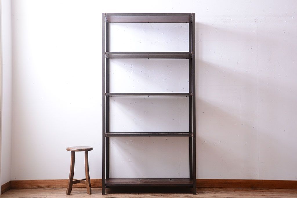 ラフジュ工房オリジナル　シンプルなアイアンラック(2)