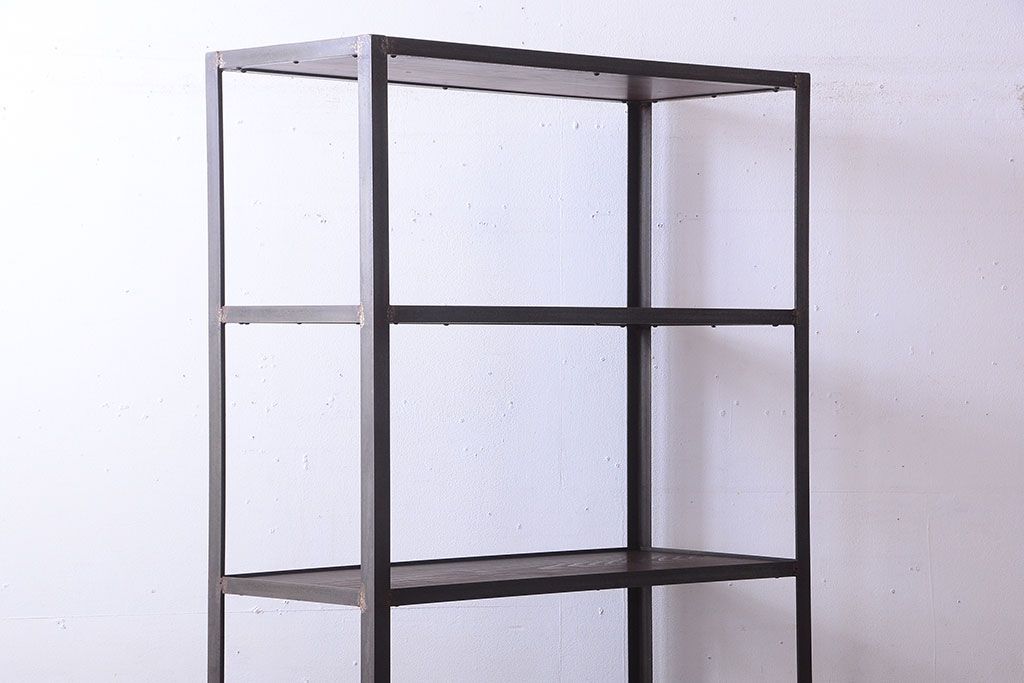 ラフジュ工房オリジナル　シンプルなアイアンラック(2)