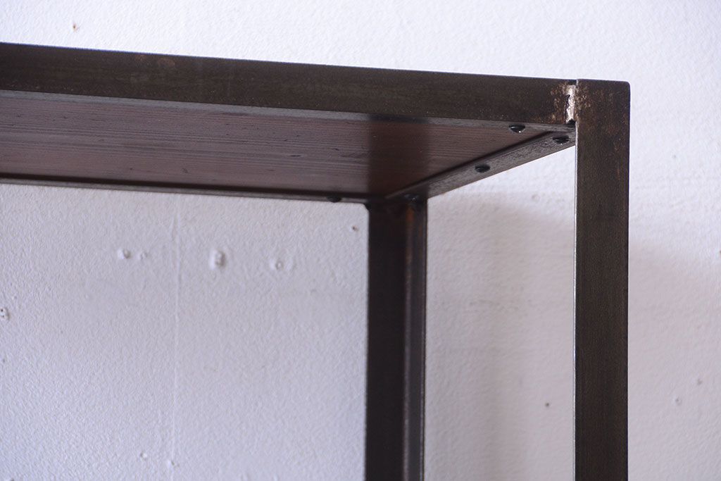 ラフジュ工房オリジナル　シンプルなアイアンラック(2)