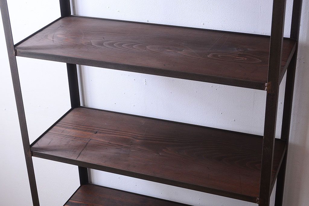 ラフジュ工房オリジナル　シンプルなアイアンラック(2)