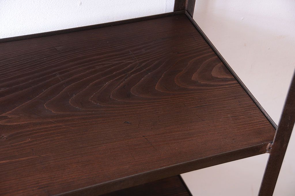 ラフジュ工房オリジナル　シンプルなアイアンラック(2)