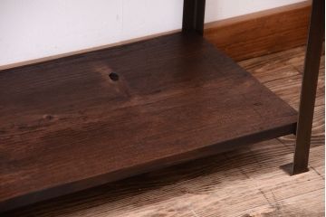 ラフジュ工房オリジナル　シンプルなアイアンラック(2)