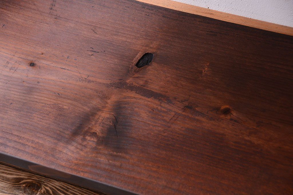 ラフジュ工房オリジナル　シンプルなアイアンラック(2)