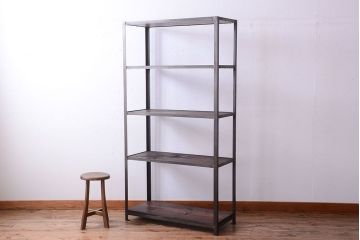 ラフジュ工房オリジナル　シンプルなアイアンラック(2)