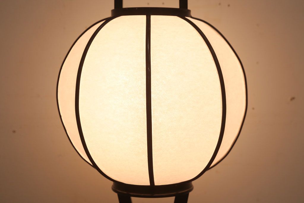 和製アンティーク　高級品!古い雪洞(ぼんぼり)型照明(フロアスタンド・間接照明)