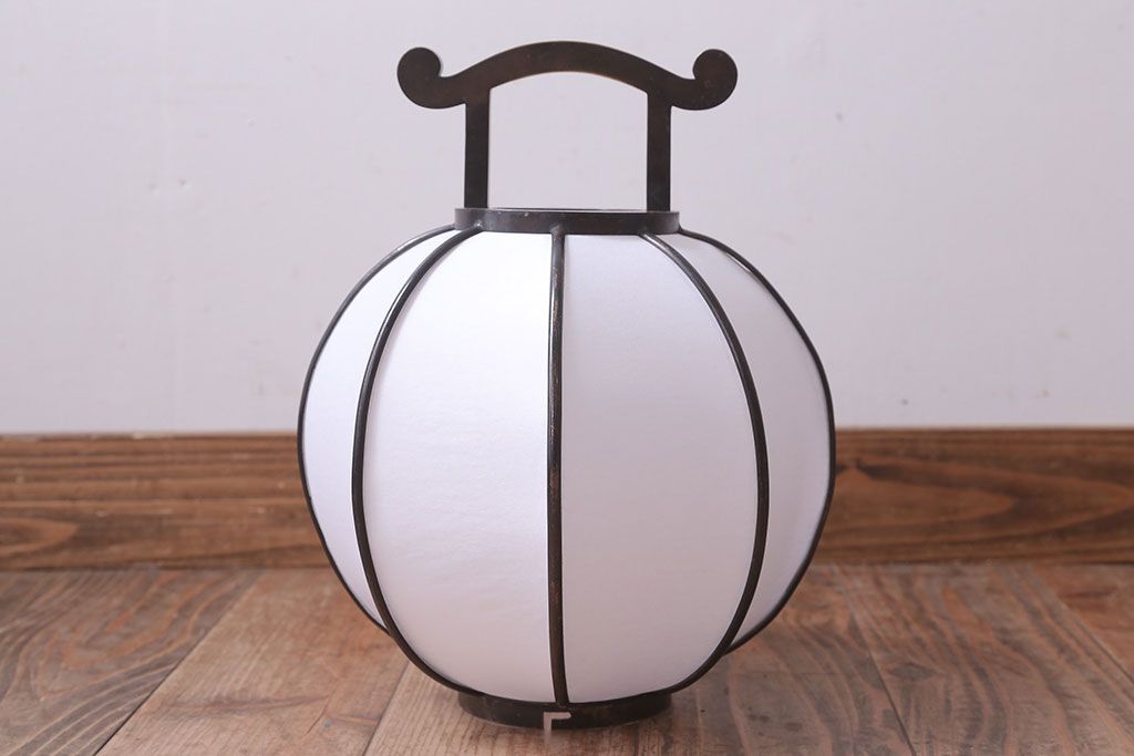 和製アンティーク　高級品!古い雪洞(ぼんぼり)型照明(フロアスタンド・間接照明)