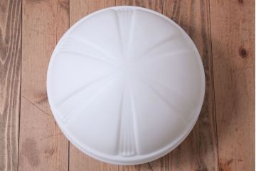 ジャンク品　大正ロマン!お洒落な陽刻ガラス天井照明