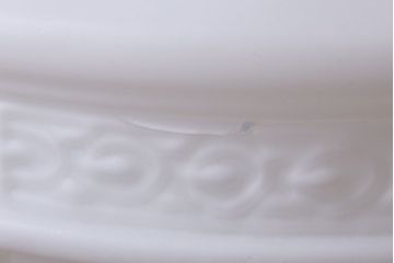 ジャンク品　大正ロマン!お洒落な陽刻ガラス天井照明