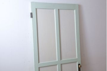 アンティークペイント　ミントグリーン×アンティークホワイト　ドア