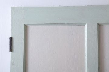 アンティークペイント　ミントグリーン×アンティークホワイト　ドア