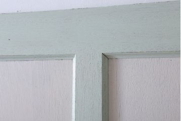 アンティークペイント　ミントグリーン×アンティークホワイト　ドア