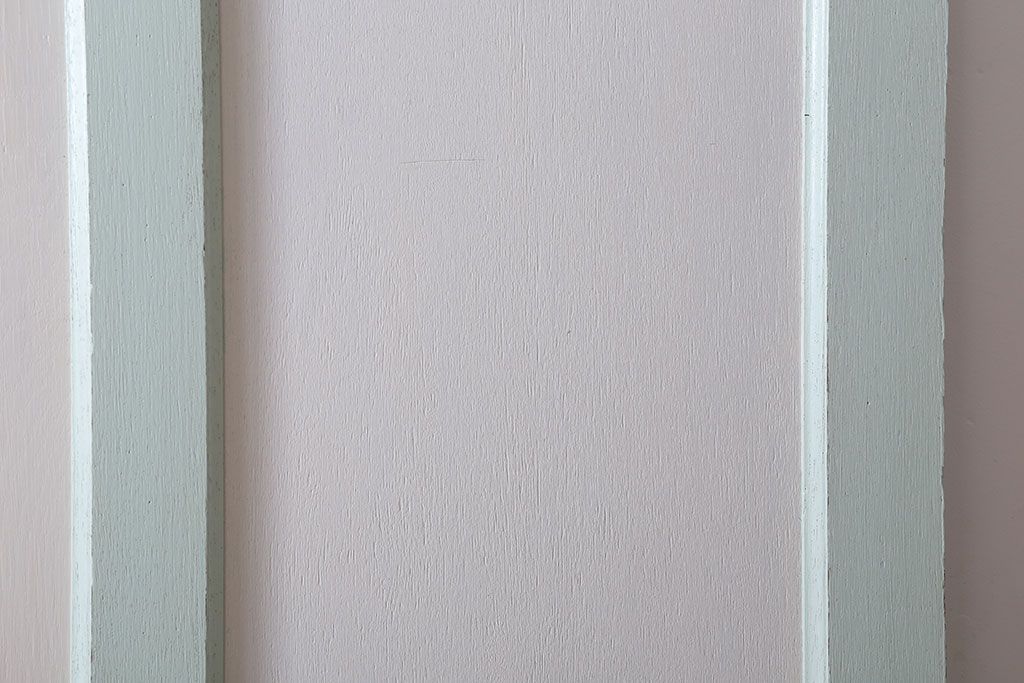 アンティークペイント　ミントグリーン×アンティークホワイト　ドア