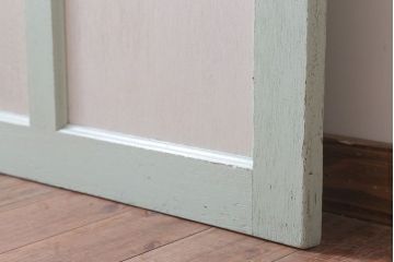 アンティークペイント　ミントグリーン×アンティークホワイト　ドア