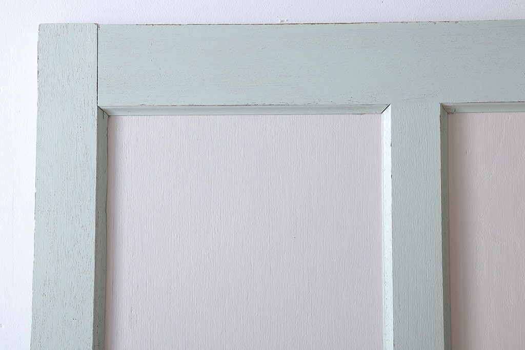 アンティークペイント　ミントグリーン×アンティークホワイト　ドア