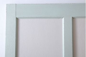 アンティークペイント　ミントグリーン×アンティークホワイト　ドア