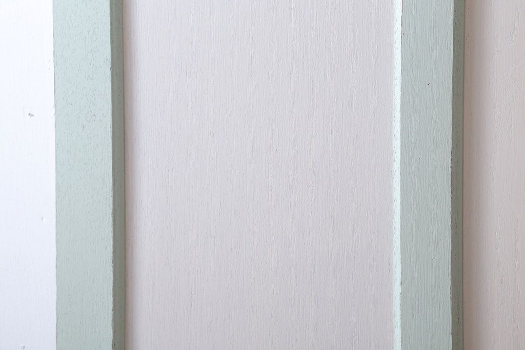 アンティークペイント　ミントグリーン×アンティークホワイト　ドア