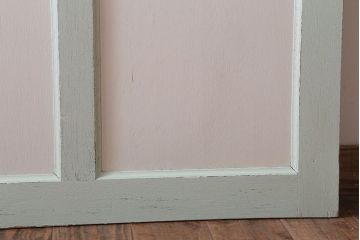 アンティークペイント　ミントグリーン×アンティークホワイト　ドア