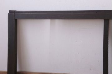 アンティーク　銀モールガラス!古い木の引き戸2枚セット(窓)