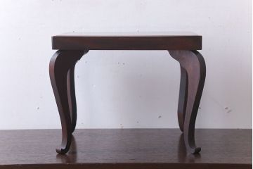 アンティーク雑貨　和製アンティーク　脚付き!古い欅材の花台